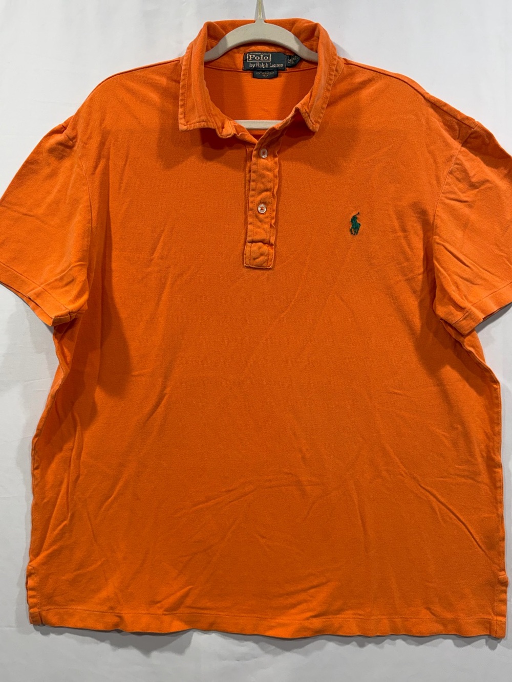 Polo Ralph Lauren Men's SS Orange Shirt Sz XL Old Money Coastal Fisherman